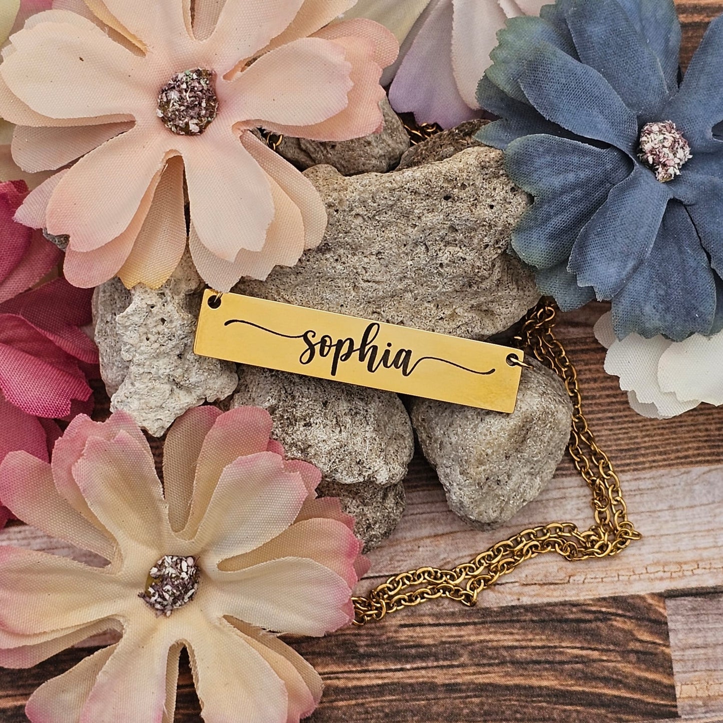 Personalized Bar Necklace with Name