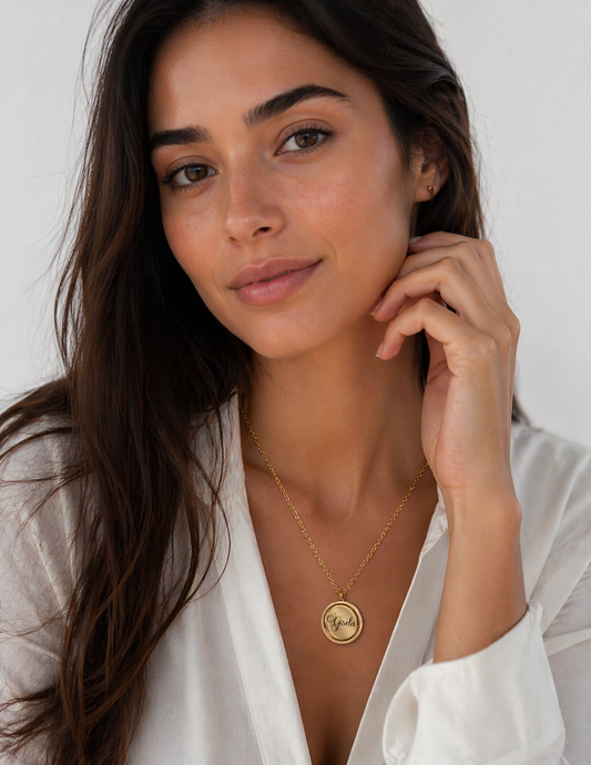 Personalized Spin Necklace | Rotating Pendant Meaningful Gift