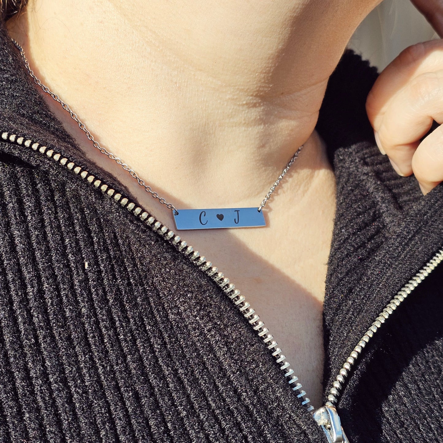 Bar Engraved Necklace