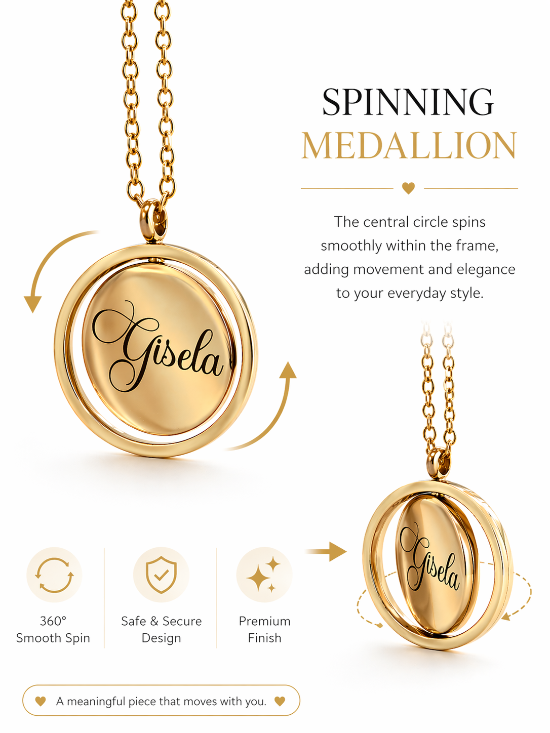 Circle of Love Necklace | Personalized Love Pendant Gift