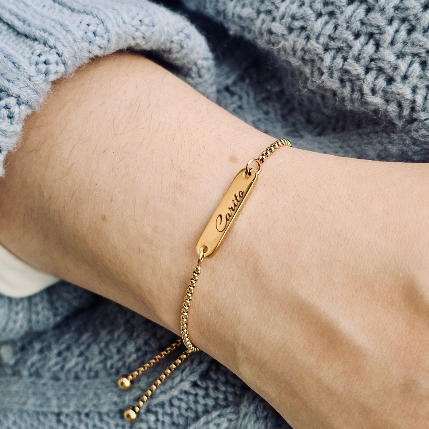 Adjustable Bar Bracelet