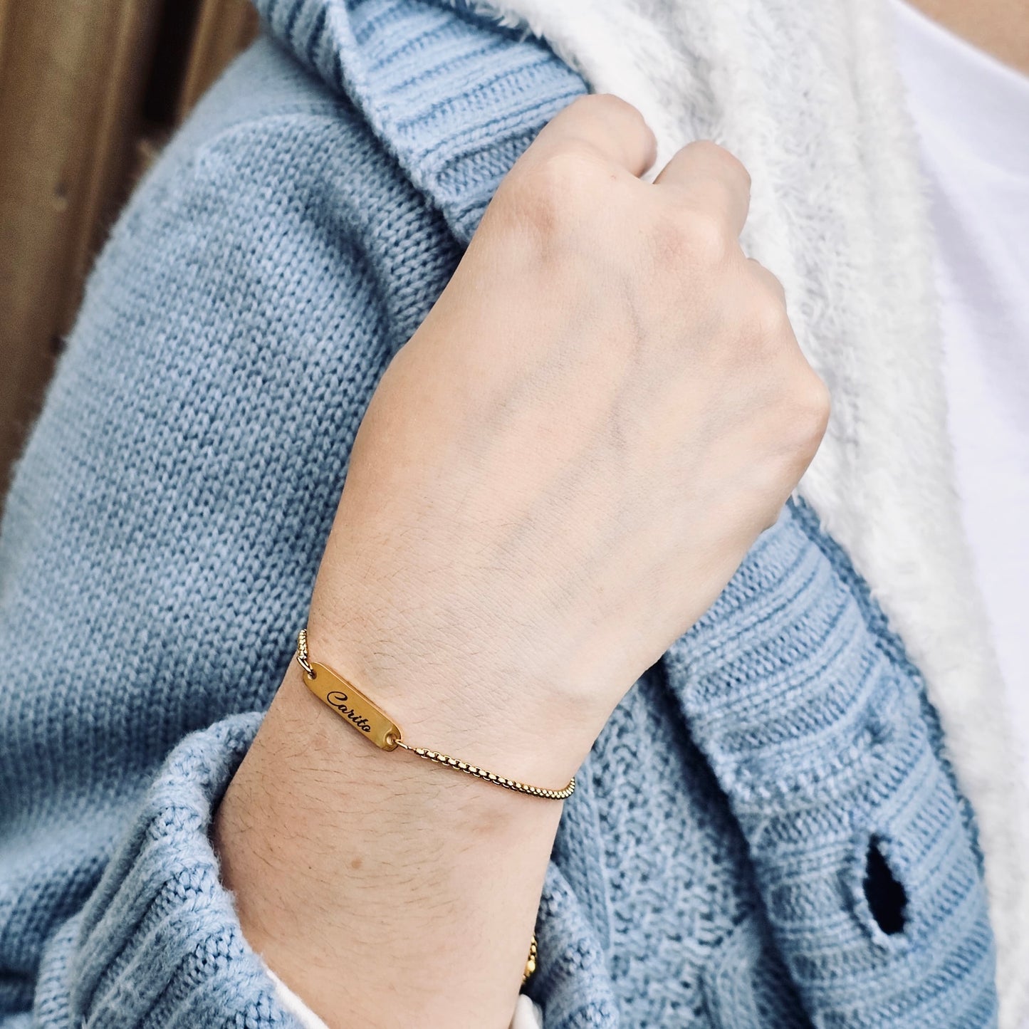 Adjustable Bar Bracelet