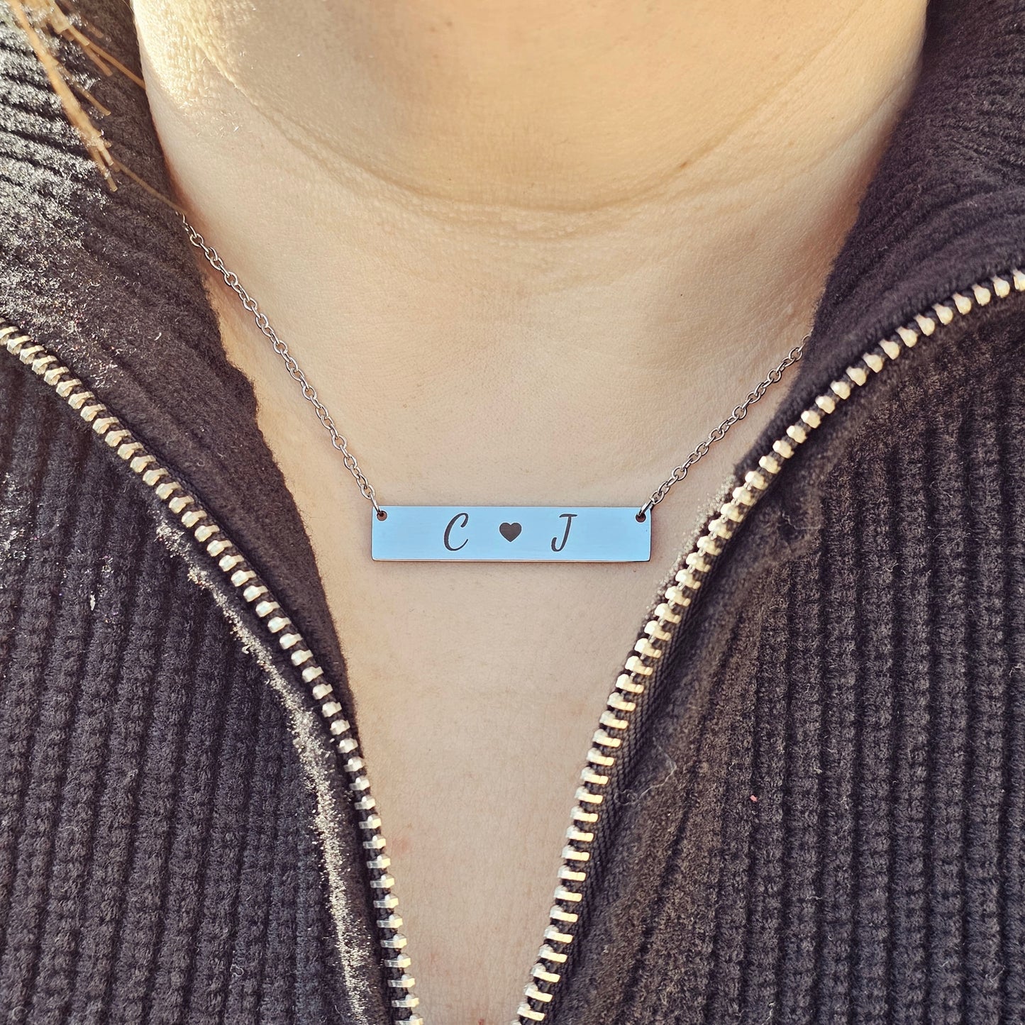 Bar Engraved Necklace