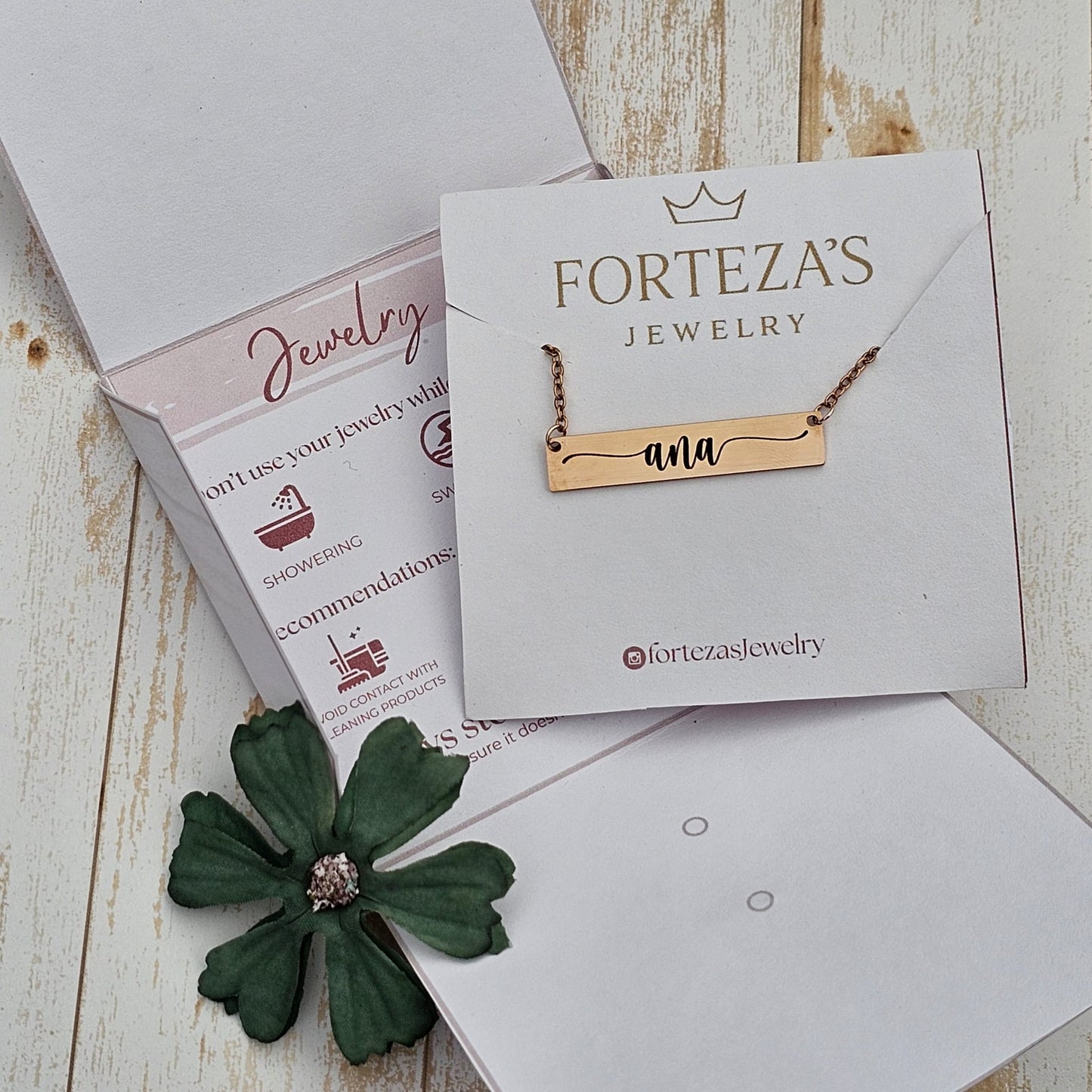 Personalized Bar Necklace with Name