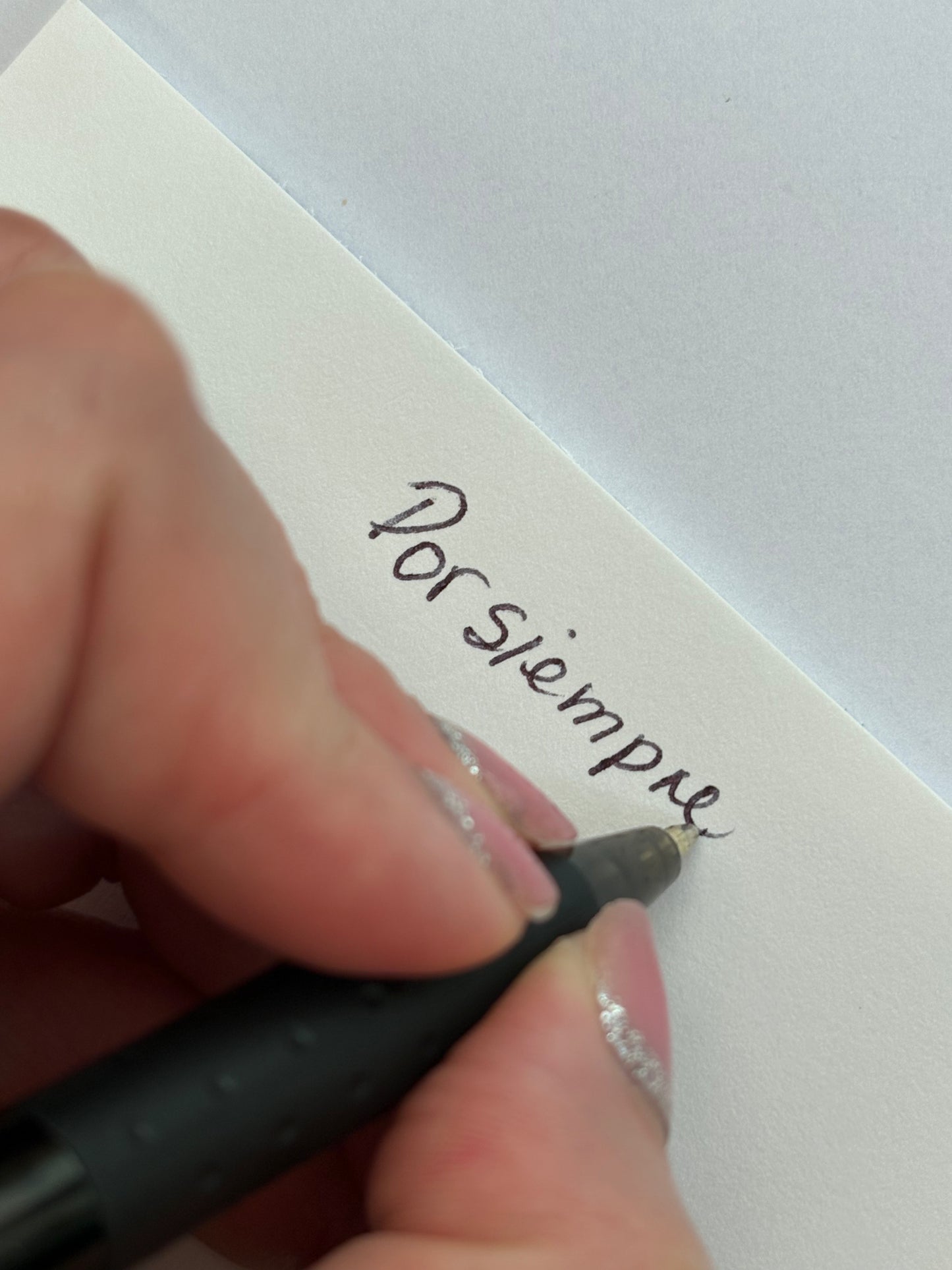 Heart engraved with handwriting
