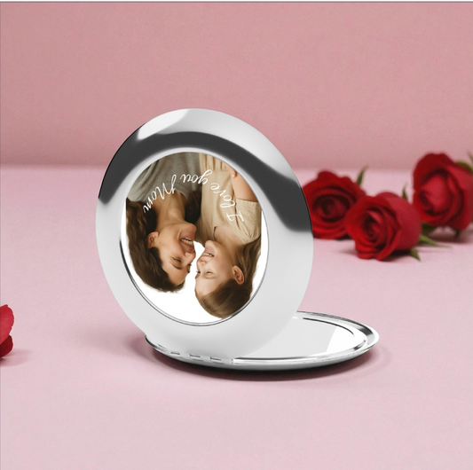 Personalized Compact Traver Mirror.