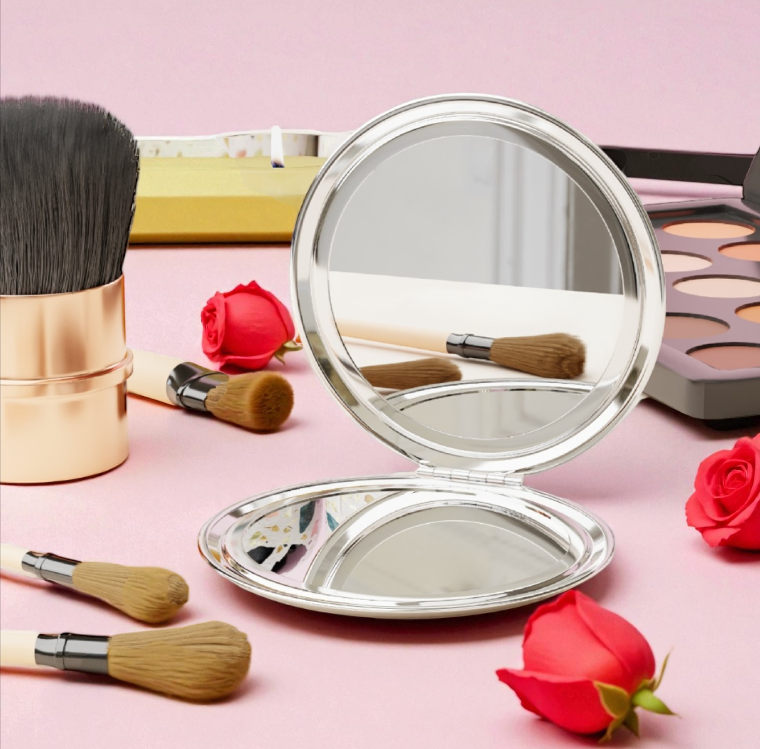 Personalized Compact Traver Mirror.