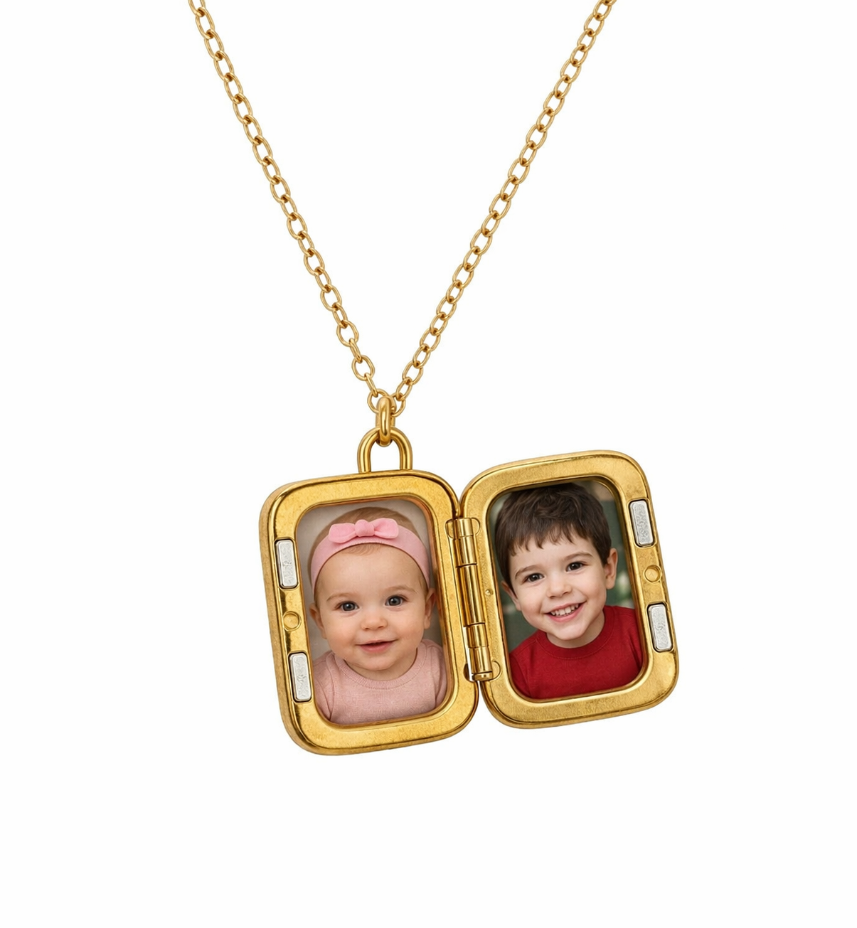 Elegant Locket Necklace – Personalized Stainless Steel Photo Pendant Gift