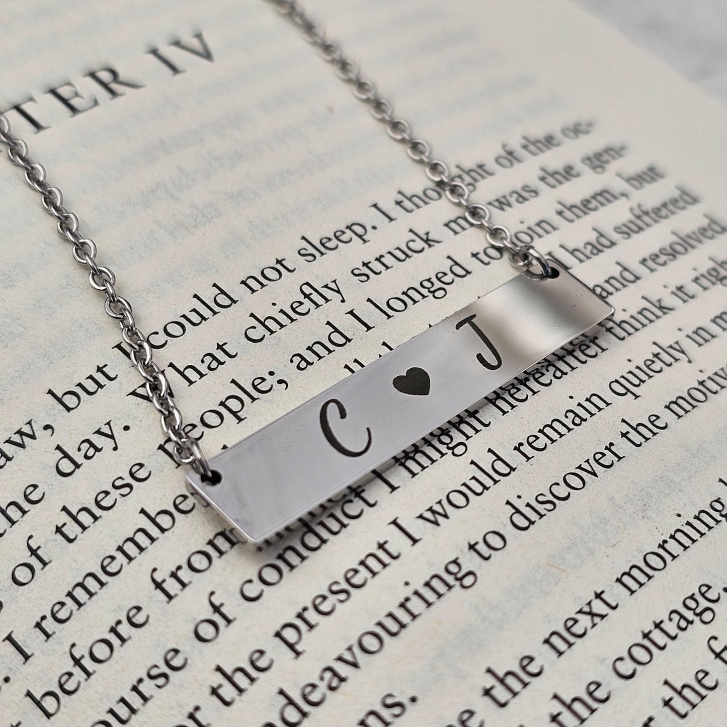 Bar Engraved Necklace
