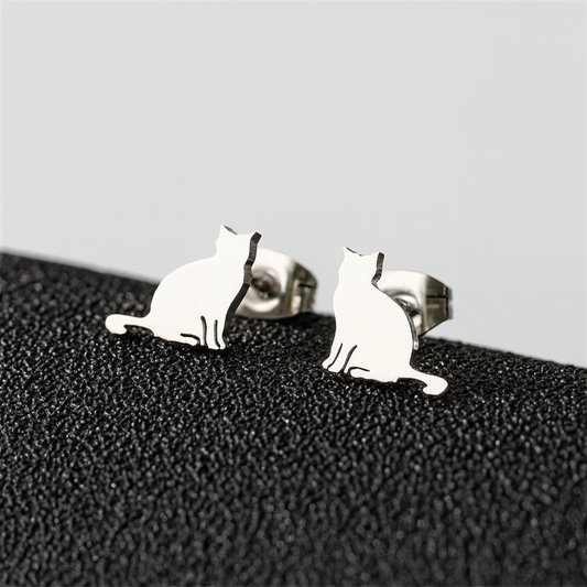 kitten earrings