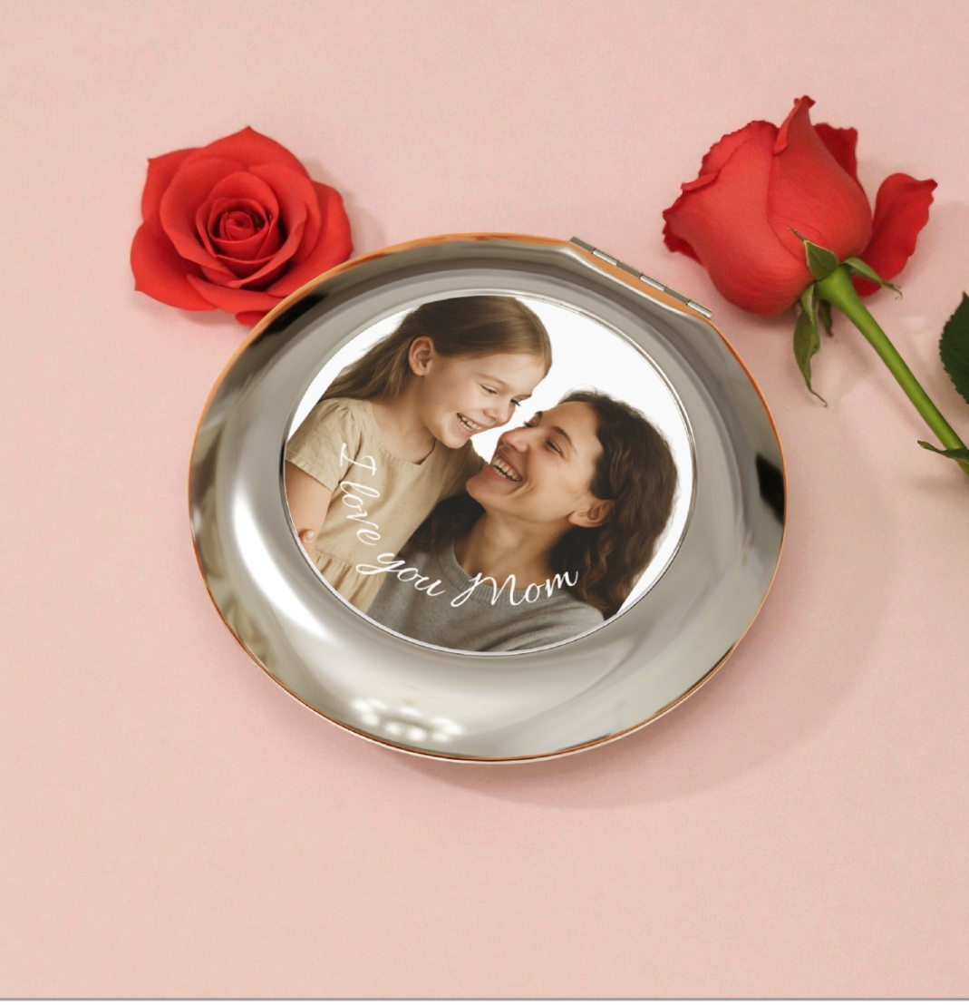 Personalized Compact Travel Mirror
