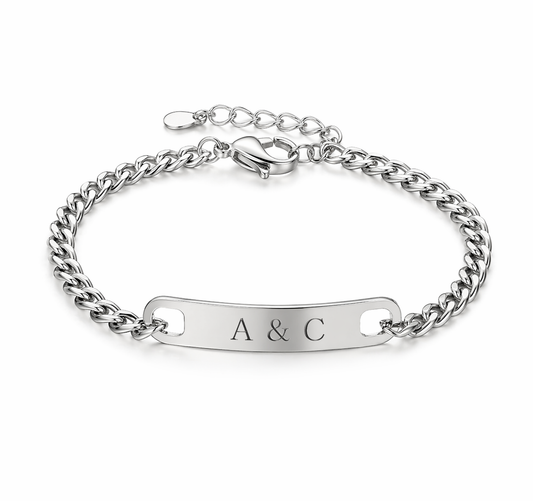 Men's bracelet with Cuban chain links