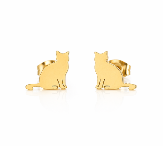 kitten earrings