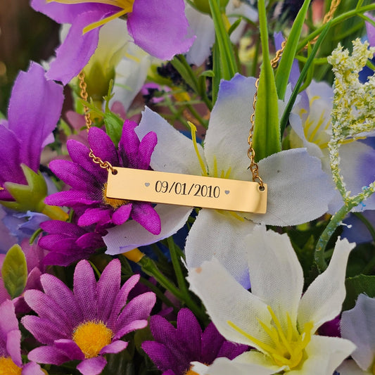 Bar Engraved Necklace