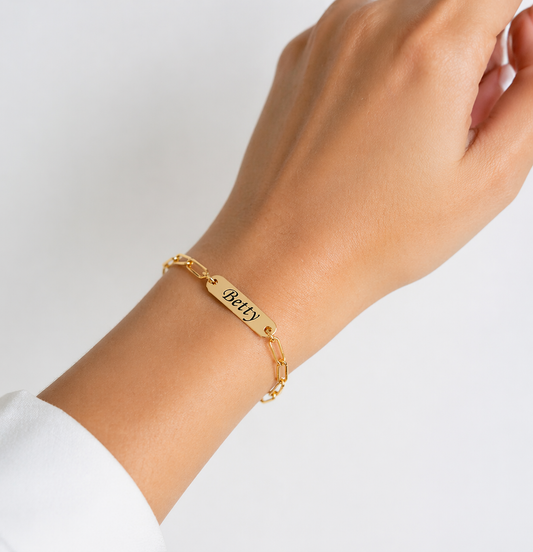 Personalized Link Bracelet | Minimalist Stainless Steel Gift