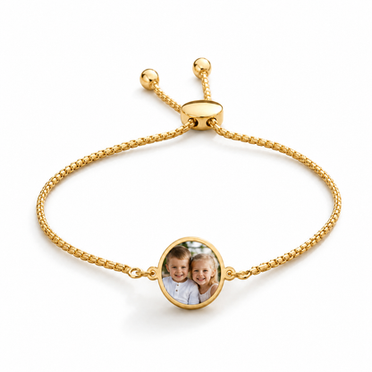 Personalized Photo Bracelet – Waterproof Stainless Steel Keepsake Jewelry