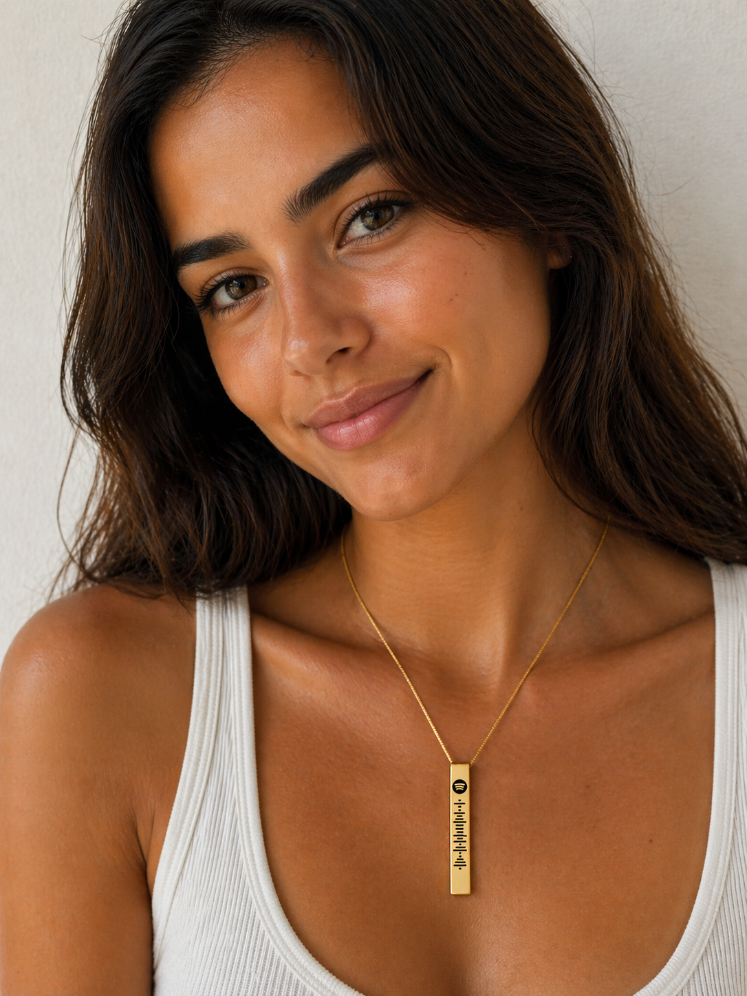 Personalized Spotify Code Necklace – Custom Engraved Stainless Steel Music Gift USA