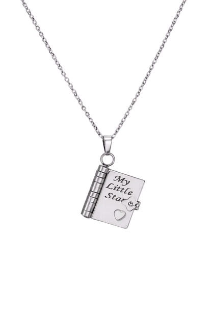Personalized Heart Book Necklace | Romantic Memory Love Gift