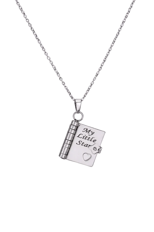 Personalized Heart Book Necklace | Romantic Memory Love Gift