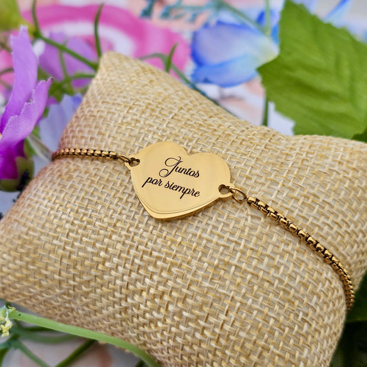 Adjustable Heart Bracelet.