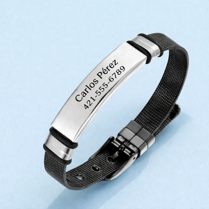 Medical Alert ID Bracelet | Engraved Emergency Stainless Steel