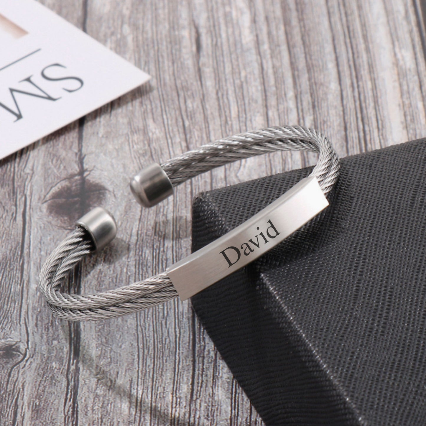 Personalized Men's Metal Bracelet