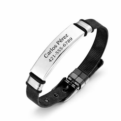 Medical Alert ID Bracelet | Engraved Emergency Stainless Steel