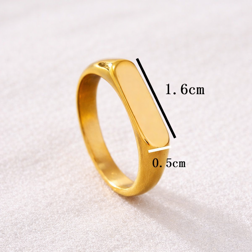 Personalized Engraved Ring | Custom Stainless Steel Promise Gift