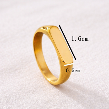 Personalized Engraved Ring | Custom Stainless Steel Promise Gift
