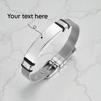 Medical Alert ID Bracelet | Engraved Emergency Stainless Steel