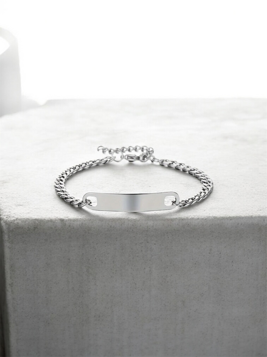 Men's bracelet with Cuban chain links