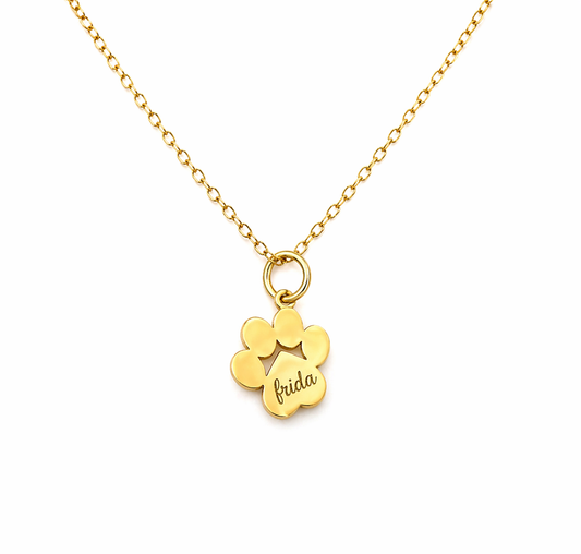 Paw Print Necklace | Personalized Pet Lover Gift for Dog Moms