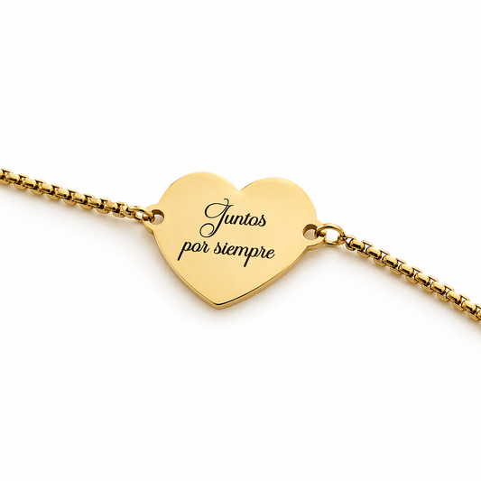 Personalized Heart Necklace – Custom Engraved Stainless Steel Gift for Her | Forteza’s Jewelry